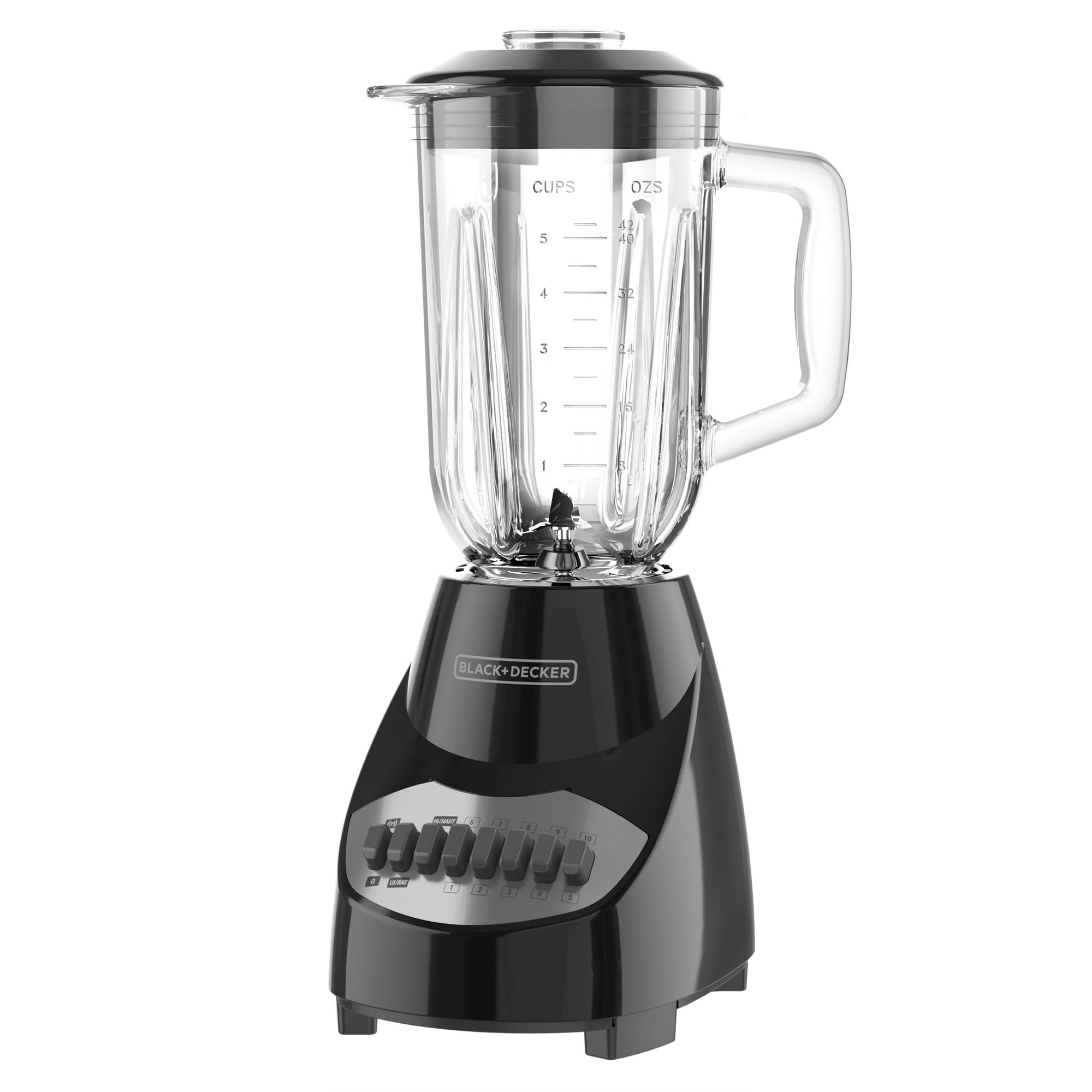 Countertop Blender, black, with 5-Cup Glass Jar - BL2010BG 